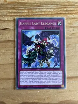 Harpie Lady Elegance - Rare 1st Edition LED4-EN005 - NM - YuGiOh - Image 1