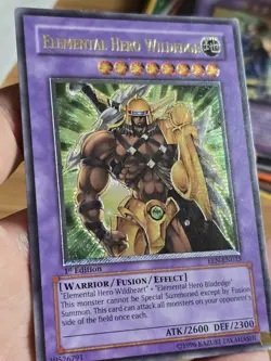 Yu-Gi-Oh! TCG Elemental Hero Wildedge EEN-EN035 Ultimate Rare 1st Edition EURO - Image 2