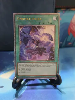 Yu-Gi-Oh! Onomatopaira (Quarter Century Secret Rare) (RA04-EN089) 1st Edition NM - Image 1