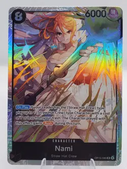 Nami OP15-086 Super Rare Adventure on Kami's Island Foil One Piece TCG English - Image 1