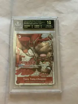 BLACK LABEL One Piece Tony Tony Chopper OP04-010 Tournament Winner Promo BGS 10 - Image 1