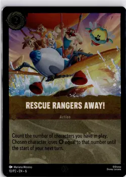 Disney Lorcana Rescue Rangers Away! 10/P2 Foil Promo Card Trading Card - Image 3