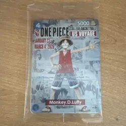 Monkey.D.Luffy P-055 One Piece Promotion Cards English Holo Promo Character - Image 1