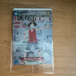 Namco One Piece CCG Monkey D. Luffy Character Card P-055 Promo English - Image 1