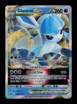 Glaceon VSTAR SWSH197 Holo Promo Sword & Shield Promo Pokemon Cards - Image 1