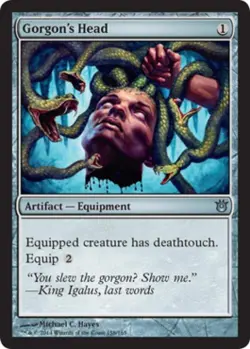 Gorgon's Head -Foil Light Play MTG Born of the Gods - Image 1
