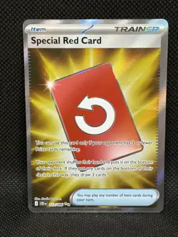 Pokemon TCG SPECIAL RED CARD 113/086 Chaos Rising Ultra Rare Full Art - Image 1