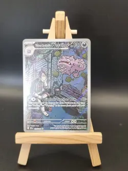 Pokemon TCG Team Rockets Weezing Art Rare Card Destined Rivals 199/182 Mint - Image 1