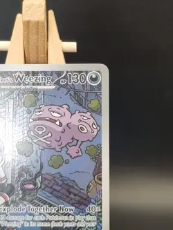 Pokemon TCG Team Rockets Weezing Art Rare Card Destined Rivals 199/182 Mint - Image 2