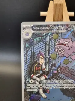 Pokemon TCG Team Rockets Weezing Art Rare Card Destined Rivals 199/182 Mint - Image 4