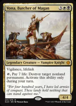 Vona, Butcher of Magan -Foil Light Play MTG Ixalan - Image 1