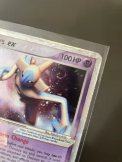 Deoxys EX Holo Pokemon Card - Deoxys EX 97/107 Ultra Rare SWIRL DMG - Image 2