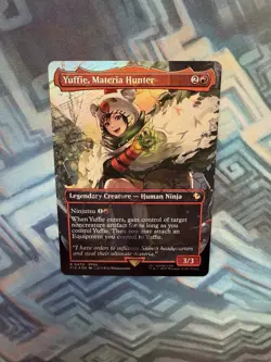 Borderless Chocobo Track Foil Yuffie, Materia Hunter NM Unplayed Final Fantasy - Image 3