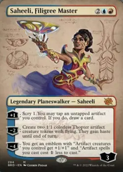 Magic The Gathering MTG SAHEELI, FILIGREE MASTER BORDERLESS The Brothers' War NM - Image 1