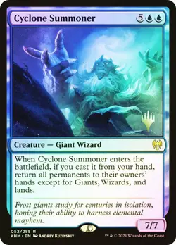 Magic The Gathering MTG CYCLONE SUMMONER FOIL Kaldheim Promos NM Near Mint - Image 1