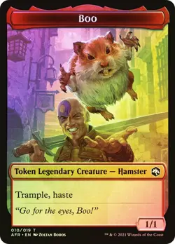 MTG BOO // DOG ILLUSION FOIL Adventures in the Forgotten Realms NM - Image 1