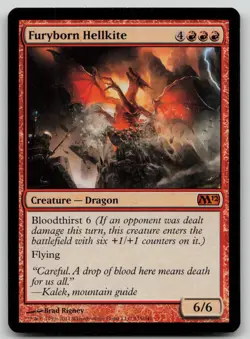 Furyborn Hellkite #135 (LP) Magic 2012 (M12) M12 Magic MTG - Image 1