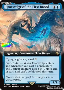 Hraesvelgr of the First Brood (Extended Art) EN [FIC - 142] - NM [Foil] TCG MTG - Image 1