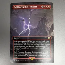 Wizards of the Coast Call Forth the Tempest Borderless Rare Sorcery LotR 0509 - Image 1