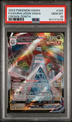 Duraludon VMAX (Ultra Rare) - 104/159 - #104 - Pokemon: Crown Zenith - PSA 10 - Image 2