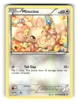 Minccino RC18/RC25 Holo Legendary Treasures: Radiant Collection Pokemon LP - Image 1