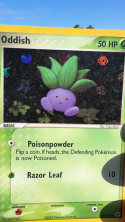 Oddish 68/101 Hidden Legends Reverse Holo 2004 Vintage Pokemon MP Rare - Image 2