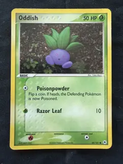 Oddish 68/101 Hidden Legends Reverse Holo 2004 Vintage Pokemon MP Rare - Image 4