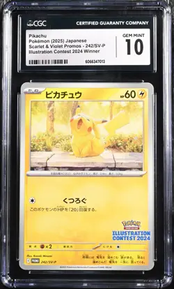 3P_059 Pokemon CGC 10 2025 Japanese Scarlet & Violet Promos Contest 2024 Winner - Image 1