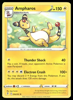 Ampharos 056/203 Rare Evolving Skies Pokemon Near Mint - Image 1