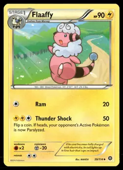 Flaaffy 39/114 Uncommon Steam Siege Pokemon Near Mint - Image 1