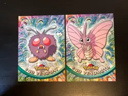 Venonat # 48 & Venomoth # 49 NM Lot Topps Black Label Logo - Image 1