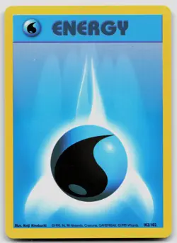 WATER ENERGY 102/102 COMMON BASE SET UNLIMITED POKEMON LP - Image 1