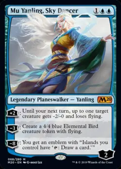 Mu Yanling, Sky Dancer -Foil Near Mint MTG Magic 2020 Core Set - Image 1