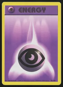PSYCHIC ENERGY 101/102 COMMON BASE SET UNLIMITED POKEMON MP - Image 1