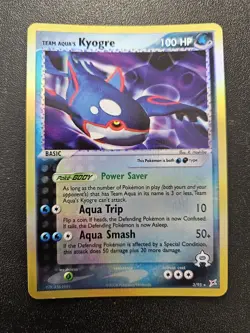 Pokemon Team Magma vs Team Aqua Team Aqua's Kyogre Reverse Holo Rare 3/95 NM - Image 1