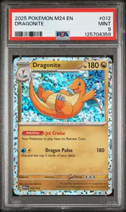 2025 POKEMON M24 EN-MCDONALD'S COLL #012 DRAGONITE PSA 9 - Image 1