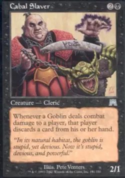 Cabal Slaver -Foil Medium Play MTG Onslaught - Image 1