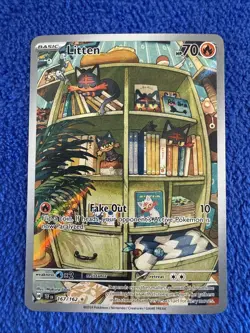 Pokemon TCG Litten 167/162 IR Full Art Temporal Forces SV NM - Image 1