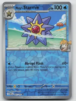 Misty's Starmie 047/182 Uncommon Destined Rivals Pokemon Reverse Holo Near Mint - Image 1