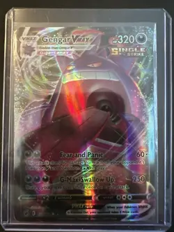 Pokemon TCG Gengar VMAX (Gigantamax) Single Strike 157/264 Fusion Strike Holo - Image 1