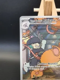 Pokemon Team Rocket's Raticate 202/182 Sv10: Destined Rivals Holo Near Mint - Image 5