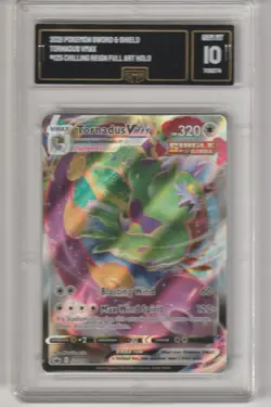GMA 10 Graded Pokemon Tornadus Single Strike VMAX 125/198 - Image 1
