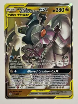 Pokemon - Cosmic Eclipse - Arceus Dialga Palkia GX 156/236 FRESH!!! - Image 1