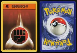 FIGHTING ENERGY 97/102 COMMON BASE SET UNLIMITED POKEMON LP - Image 3