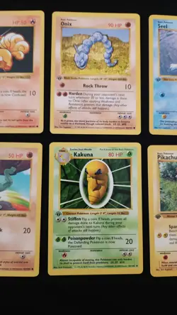 1st Edition Base Set Shadowless Lot Of 6 Pokemon 1999 WOTC - Image 3