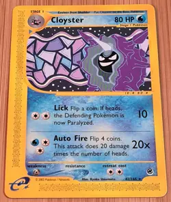 Cloyster # 42/165 Rare Expedition Base-Set 2002 Pokemon Englisch Mint Vintage - Image 1