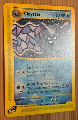 Cloyster # 42/165 Rare Expedition Base-Set 2002 Pokemon Englisch Mint Vintage - Image 2