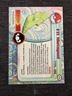 Metapod #11 - Topps TV Animation Edition - Vintage - Pokemon TCG - Image 2