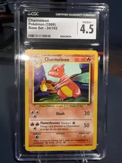 Pokemon TCG Charmeleon Base Set CGC 4.5 - Image 1