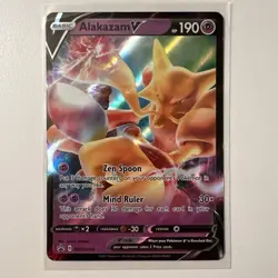 Alakazam V SWSH083 Holo Black Star Promo Sword Shield Pokemon NM - Image 1